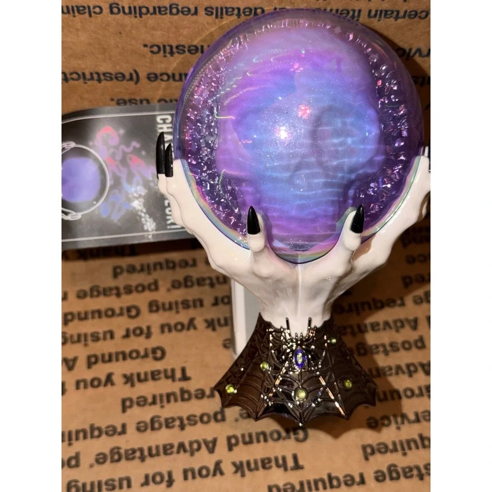 Bath and Body Works Wallflowers Crystal Ball Skull Hand Light Up Halloween Plug